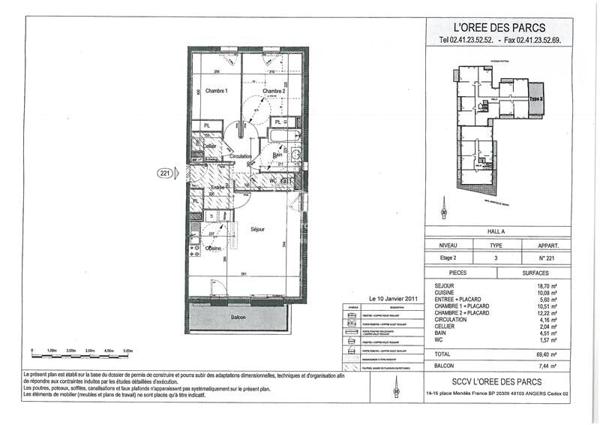 T3 -  Quartier Patton - avec garage sous sol et balcon