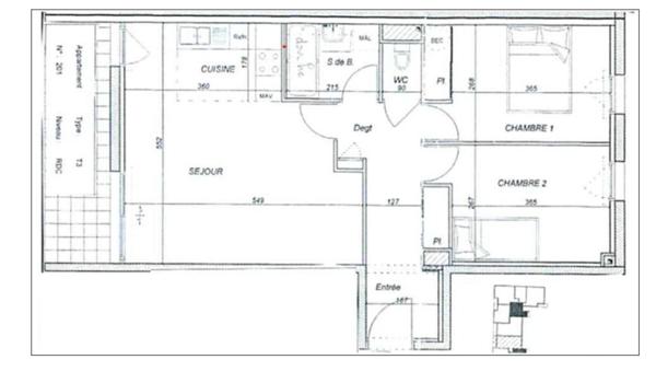 Appartement T3 de 61,70 m² avec jardin privatif, à proximité immédiate de l'étang de Tohannic · Vannes