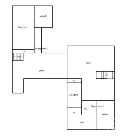Maison à vendre  7 pièces - 135 m 2   EPERNON  - 28