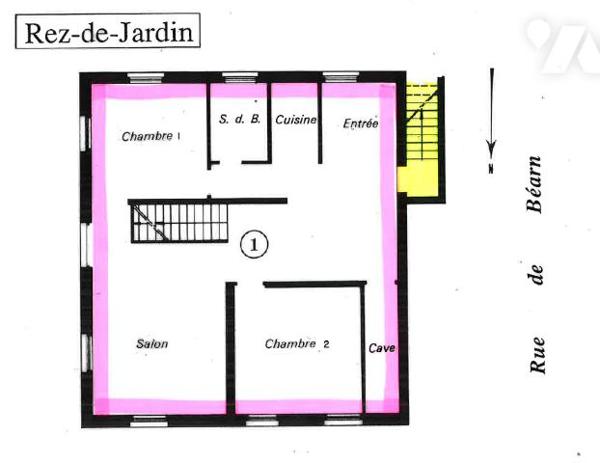 Lumineux hôtel particulier à usage d’habitation, 12 pièces, 318,7 m² habitables.