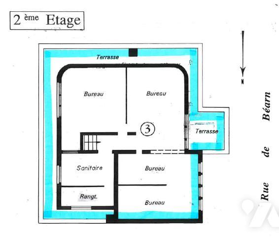 Lumineux hôtel particulier à usage d’habitation, 12 pièces, 318,7 m² habitables.