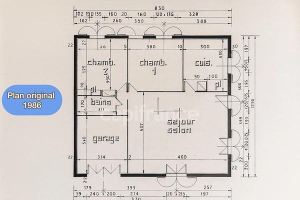 Maison à rafraîchir avec terrain piscinable