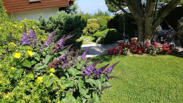 Chalet avec vue panoramique sur le lac Léman – Domaine avec piscine