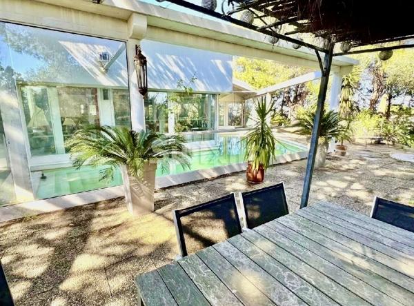 maison architecte piscine jardin