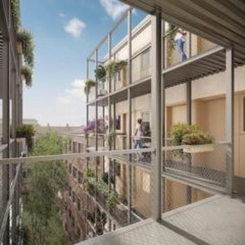 Studio neuf en nue propriété à vendre PARIS 17e, surface habitable 32.46 m2