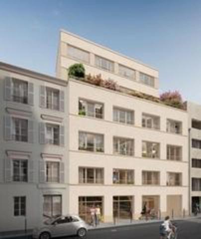 Studio neuf en nue propriété à vendre PARIS 17e, surface habitable 32.46 m2