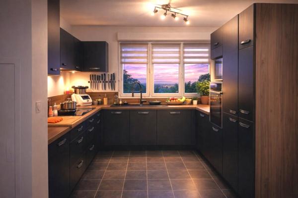 Maison contemporaine T4  90 m² avec étage, implantée sur 300 m² de terrain clos  288750