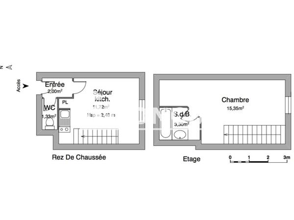 Location Appartement 2 pièces 33.7 m² - 7 RUE BEAUMARCHAIS APPT 123 Arras 62000