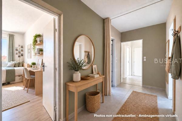 Vente appartement 3 chambres double exposition très lumineux
