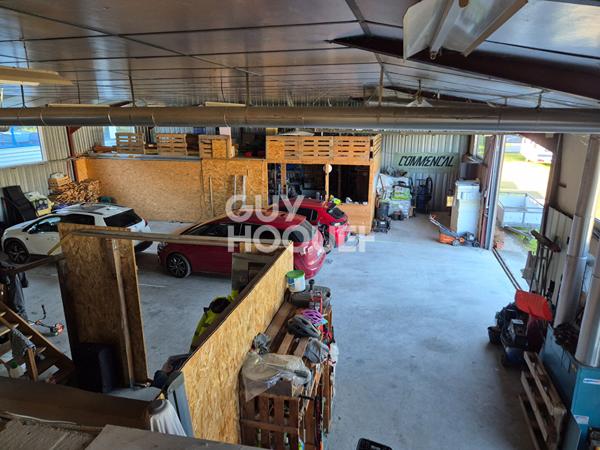 Ensemble immobilier 288 m² avec hangar de 250 m² sur 26 ares