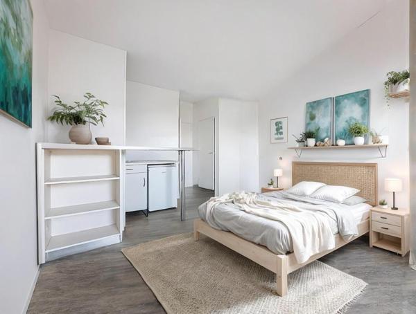 A VENDRE - TOULOUSE quartier Purpan - Studio de 22m² avec place de parking aérienne