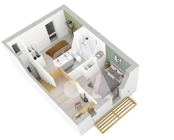 Maison 3 pièces 70.01 m2