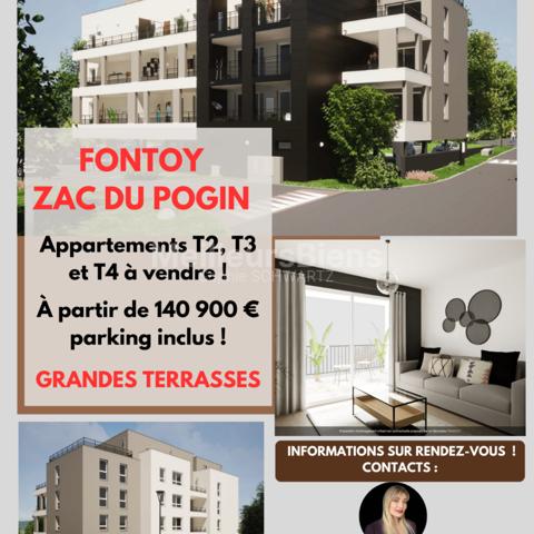 Appartement neuf T3/T4 - FONTOY