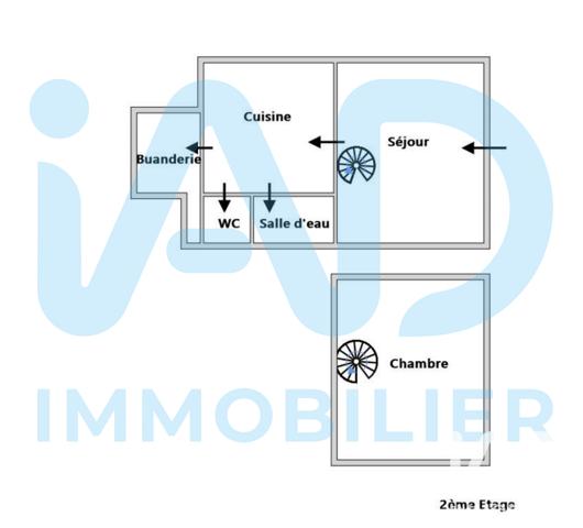 Appartement à vendre 2 pièces 59,9 m² Cléguer
