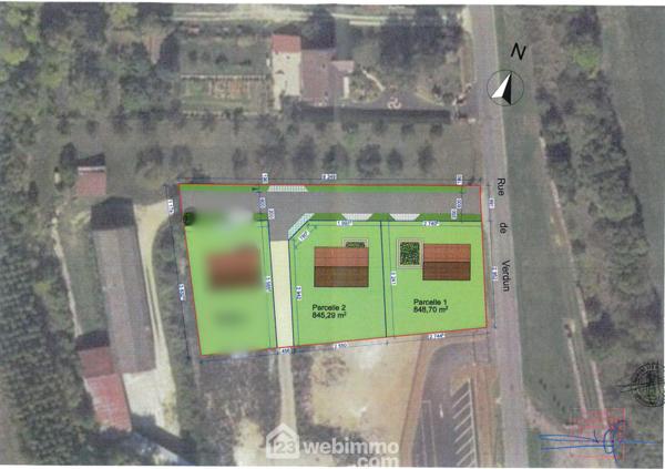 Terrain constructible 849 m² à Les Monthairons 55320