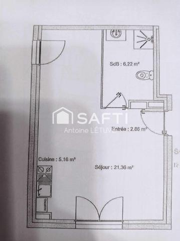 APPARTEMENT T1BIS TERRASSE INVESTISSEUR VENDU LOUE