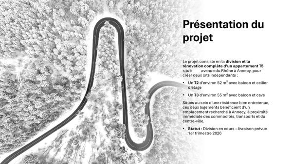 Annecy (74000) T2 lumineux entièrement rénové avec grande terrasse à vivre Annecy 61 m² total