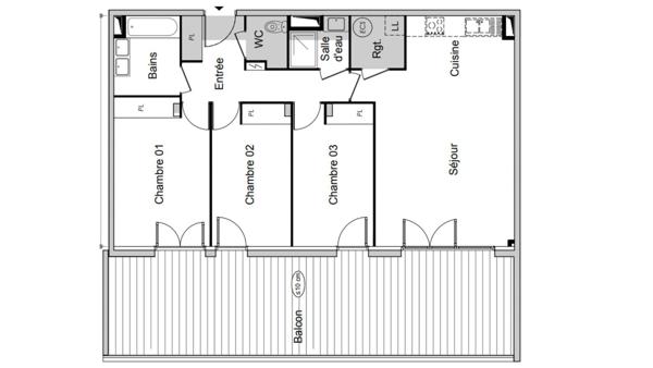 Appartement à vendre 4 pièces 88 m² Valras-Plage