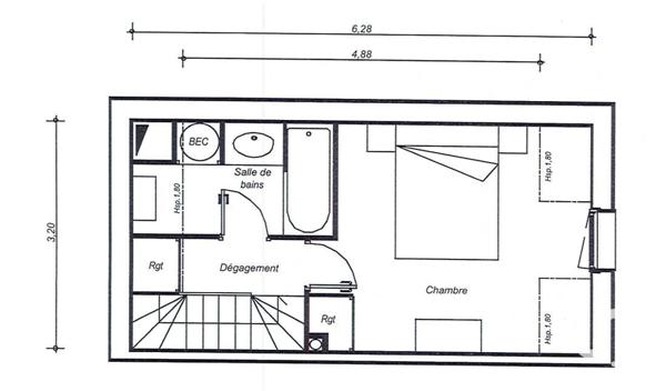 Appartement 2 pièces de 33 m² à Talmont-Saint-Hilaire (85440)