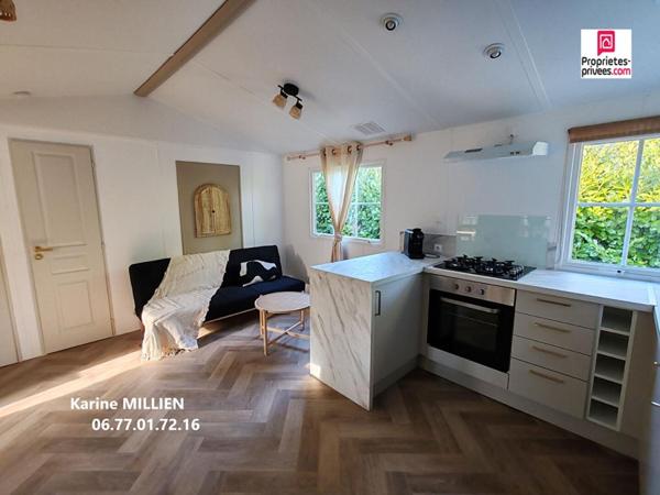 Mobil home ENTIEREMENT RENOVE, aménagé, équipé et son terrain en pleine propriété - 2 chambres - Cabanon de jardin - Terrain - 78500  HA