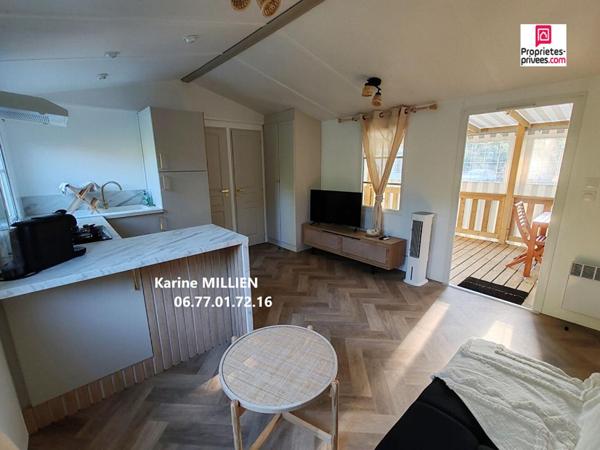 Mobil home ENTIEREMENT RENOVE, aménagé, équipé et son terrain en pleine propriété - 2 chambres - Cabanon de jardin - Terrain - 78500  HA