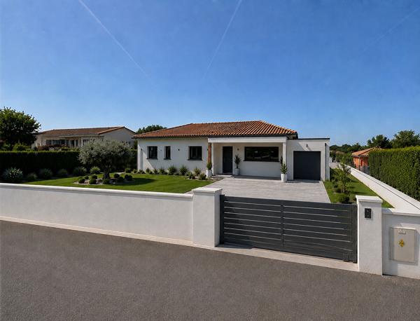 EN EXCLUSIVITE A LEOJAC Maison de plain-pied neuve de 131m² FRAIS DE NOTAIRE REDUITS Leojac