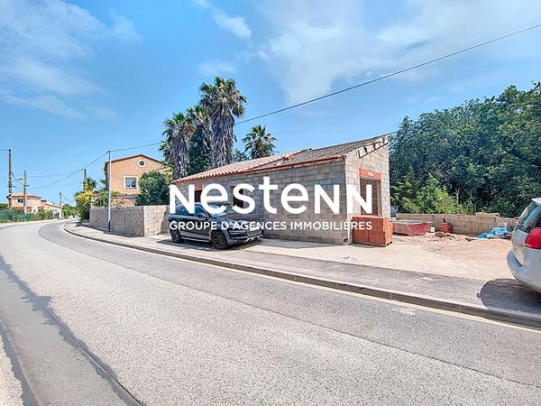 Ortaffa proche de Perpignan vend terrain avec 2 maisons de 220m² et 80m²