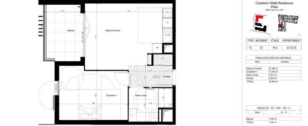 Appartement (neuf) à vendre 2 pièces 38 m² Cagnes-sur-Mer