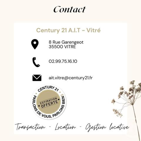 Appartement à vendre  3 pièces - 58,41 m2 VITRE - 35