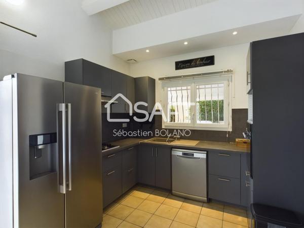 Maison 3 chambres, garage, piscine, jacuzzi - Le Barcarès.