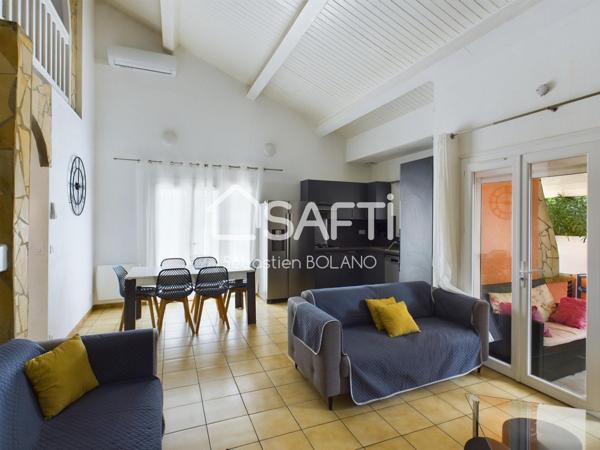 Maison 3 chambres, garage, piscine, jacuzzi - Le Barcarès.