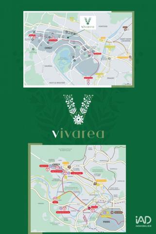 Appartement à vendre 2 pièces 47 m² Cergy