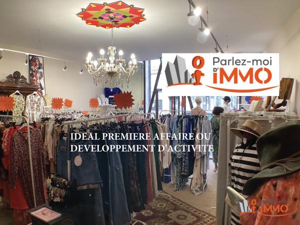 Fonds de commerce centre-ville – 50 m² – PRIX BAISSÉ 8 000 € – Belle vitrine