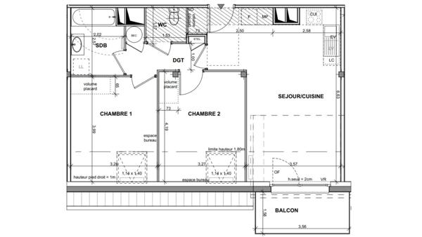 Appartement à vendre 3 pièces 57 m² Katzenthal