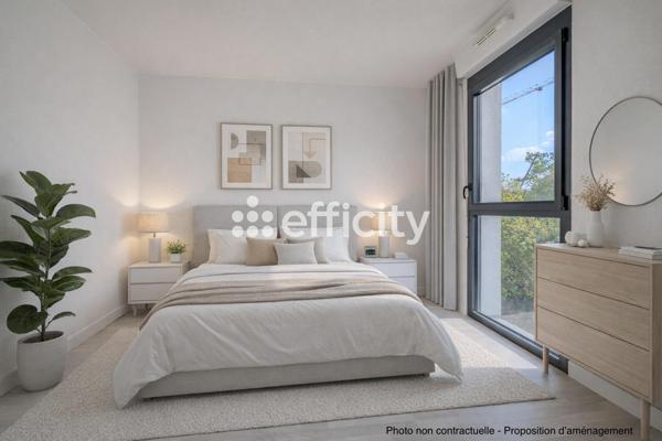 Appartement 2 pièces - 45 m² Exclusivité efficity