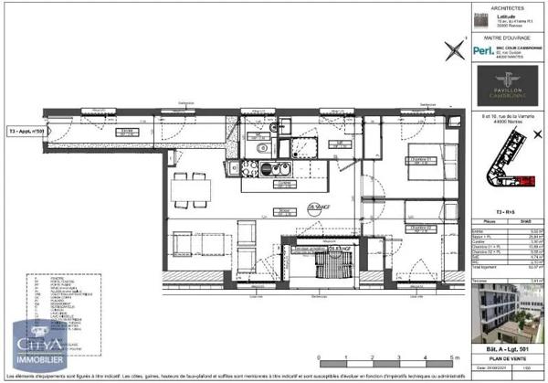 Appartement à louer 3 pièces 62.07m²