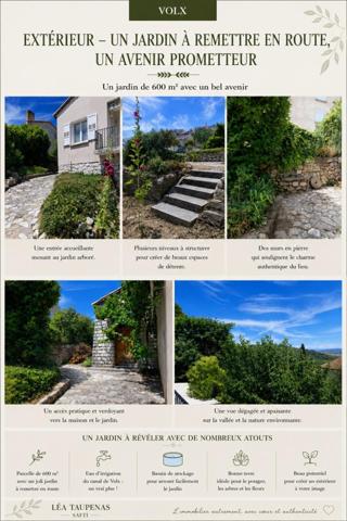 belle maison sur les hauteurs de volx, jardin +vue