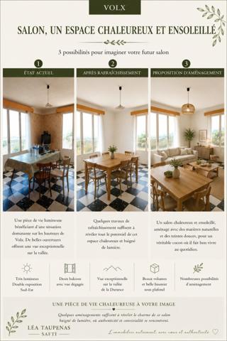 belle maison sur les hauteurs de volx, jardin +vue