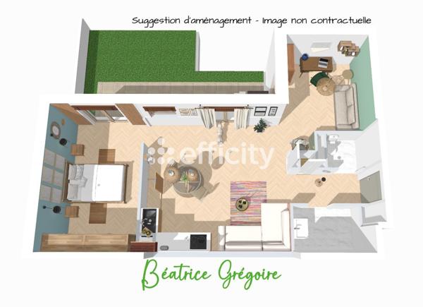 Appartement 3 pièces - 59 m²