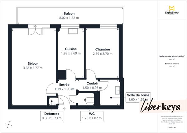 Exceptionnelle vue Marne ! Appartement 2 pièces entièrement rénové, balcon, cave et box.