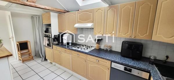 Maison rénovée, 3p, 2 chambres