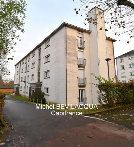 Appartement à vendre 3 pièces, 1 cave et parking NEVERS (58) dans une résidence calme, quartier agréable à saisir !!