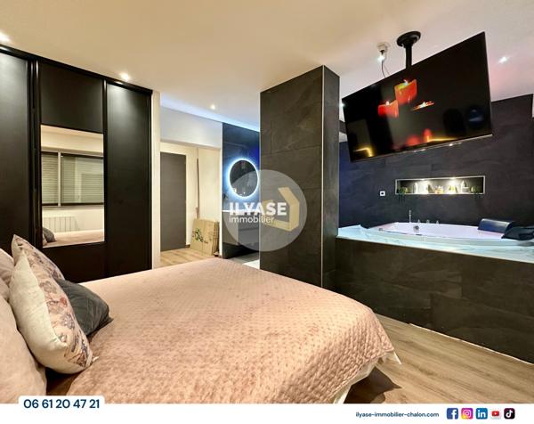 Chalon-sur-Saône (71100) Appartement T4 avec vue unique | Centre-ville Chalon-sur-Saône | Spa | Balcon