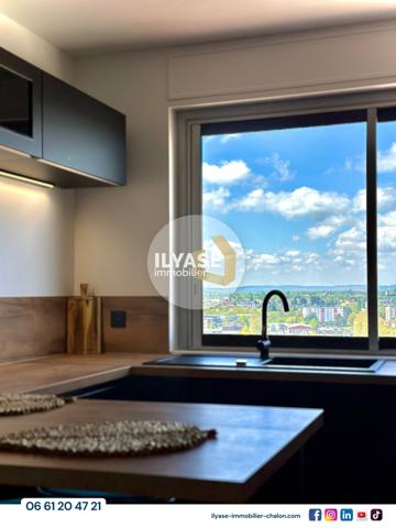 Chalon-sur-Saône (71100) Appartement T4 avec vue unique | Centre-ville Chalon-sur-Saône | Spa | Balcon