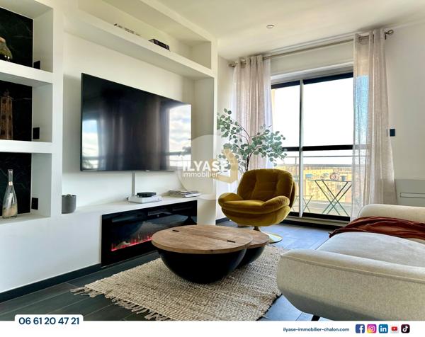 Chalon-sur-Saône (71100) Appartement T4 avec vue unique | Centre-ville Chalon-sur-Saône | Spa | Balcon