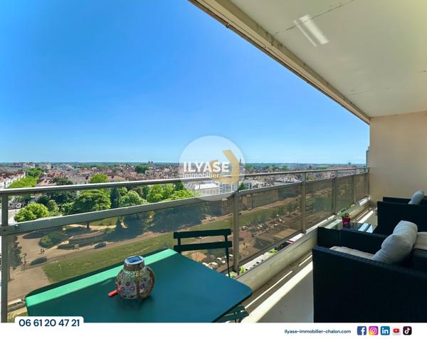 Chalon-sur-Saône (71100) Appartement T4 avec vue unique | Centre-ville Chalon-sur-Saône | Spa | Balcon
