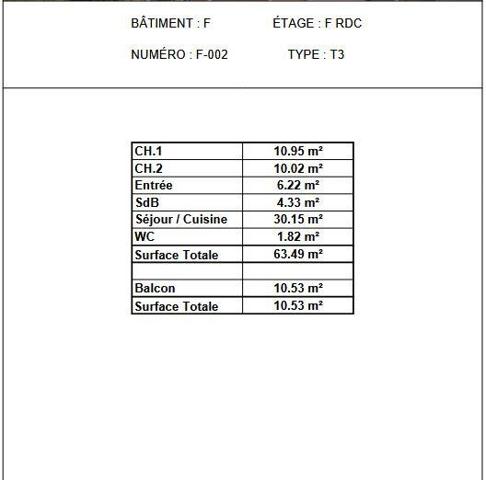 Appartement à vendre 3 pièces 64 m² Voreppe