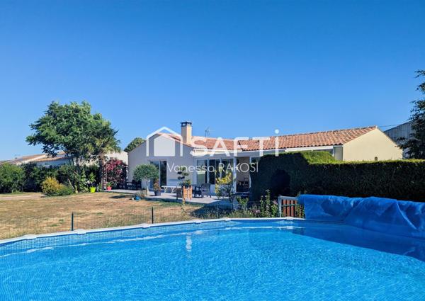AULNAY MAISON DE PLAIN-PIED - 150M2- 3 CHAMBRES VERANDA JARDIN