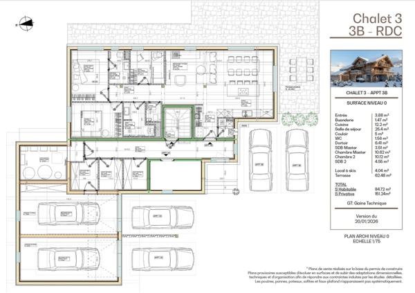 SERRE CHEVALIER- BRIANCON "LES CHALETS DE FERDINAND" CHALET 3 APPARTEMENT EN REZ DE JARDIN