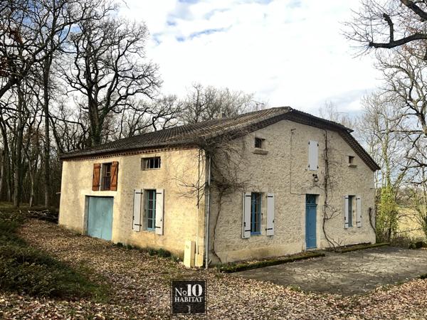Mauvezin (32120) La “Maison dans les bois” – Authentique Gasconne en pierre sur près de 2 hectares